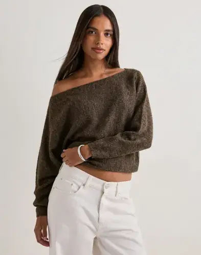 Nelly Nelly - Brun - Slouchy Knit Sweater