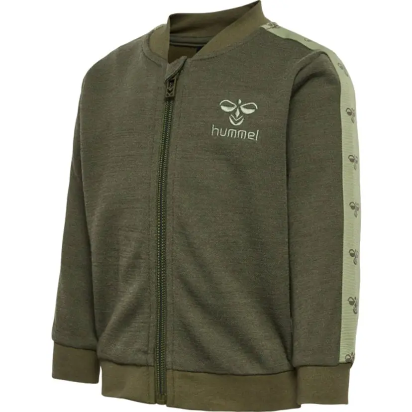 Hummel Hummel Wulbato Ull/Viscose Zip Jacket Olive Night (80 / 1 år)