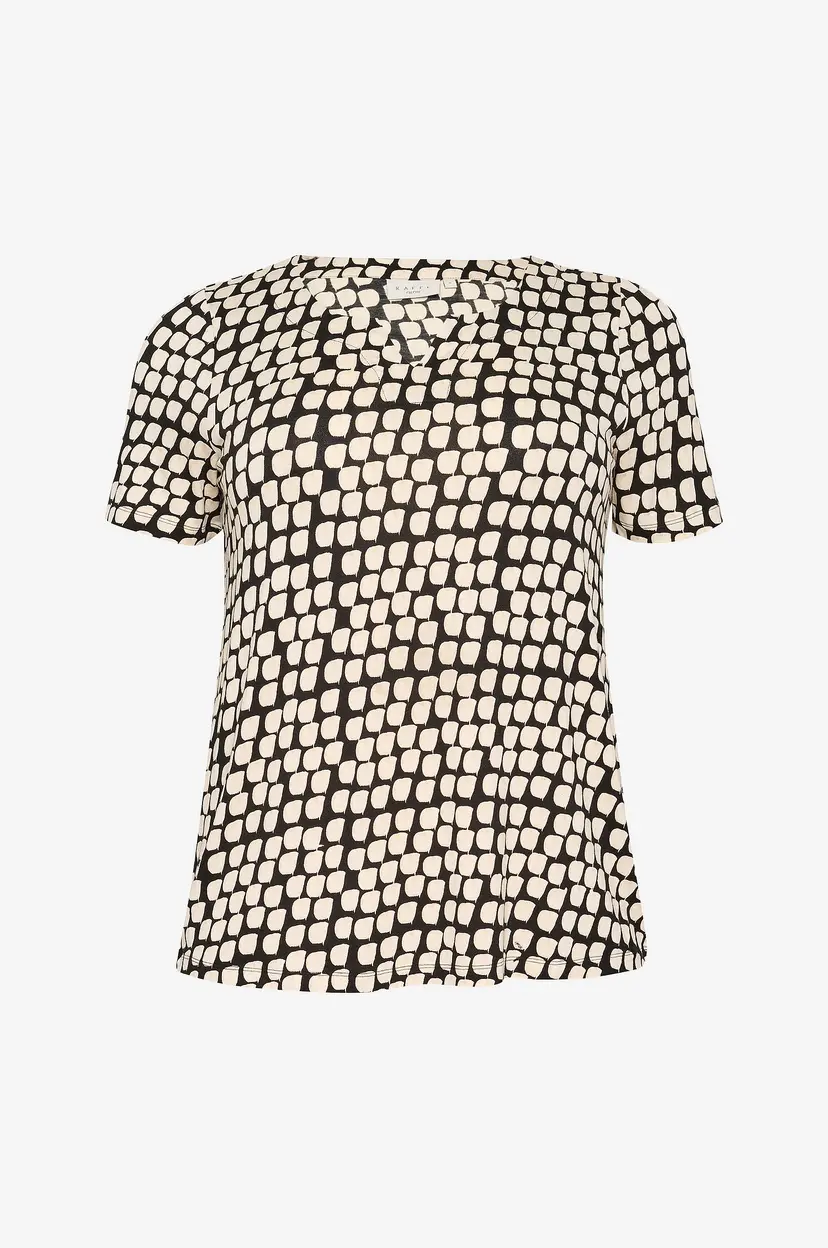 KAFFE Curve Topp kcMella Jersey Blouse - Svart