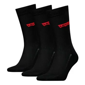 Levi's Levis Strømper 3P Base Regular Cut Sock Svart Str 39/42