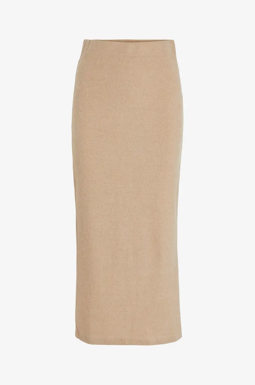 Vila Skjørt viLuna Ankel Pencil Skirt - Beige