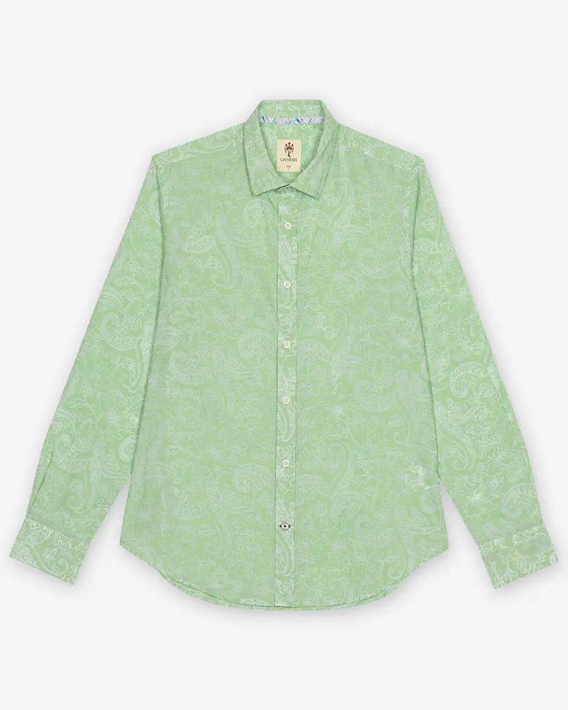 Ganesh Ganesh 75700DD Green Shirt