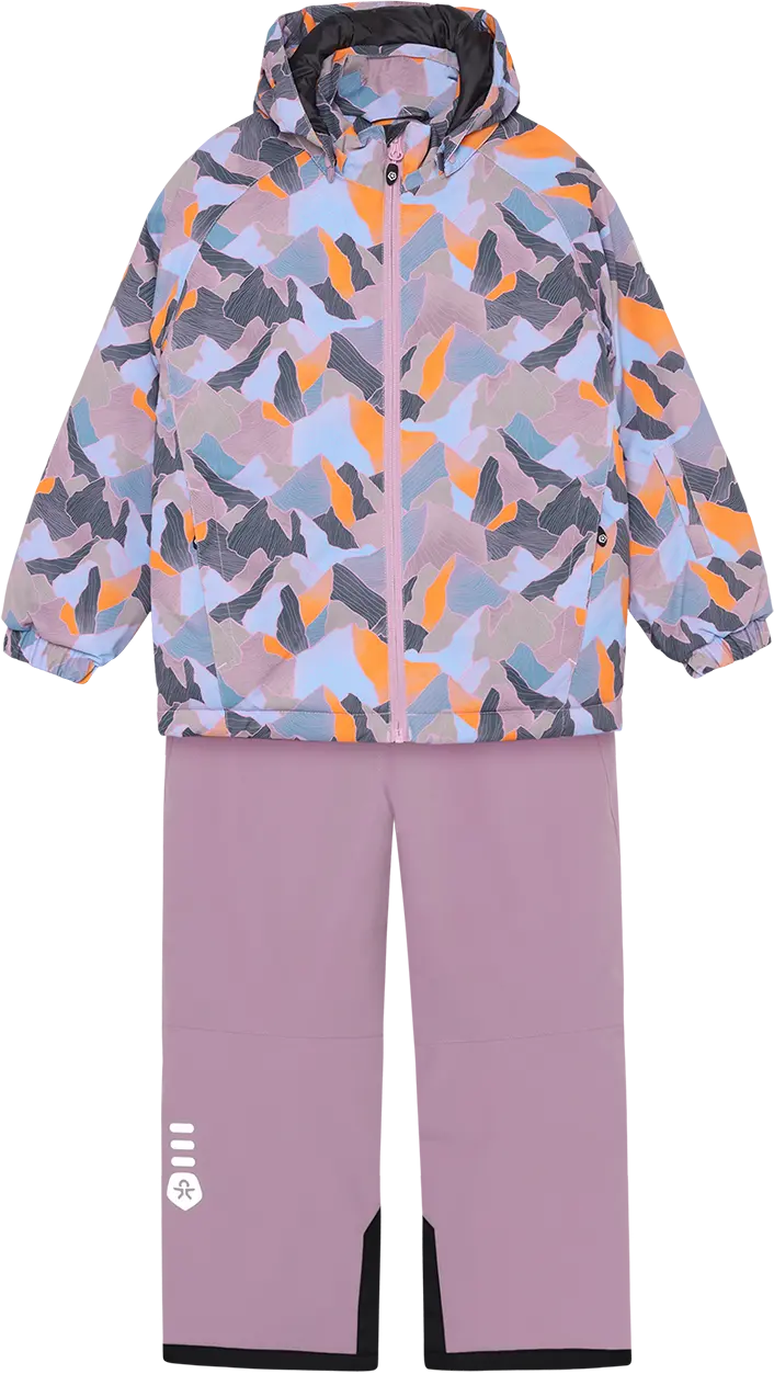 Color Kids Color Kids Kid´s Ski Set - Aop Mauve Mist