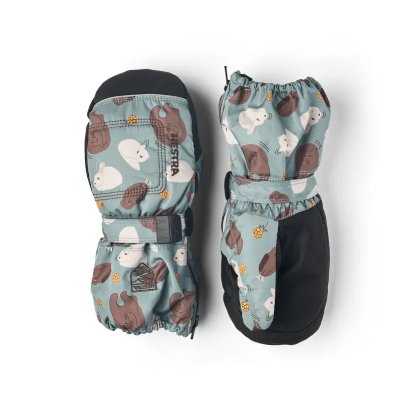 Hestra Hestra - Votter Baby Zip Long Print Sea Blue