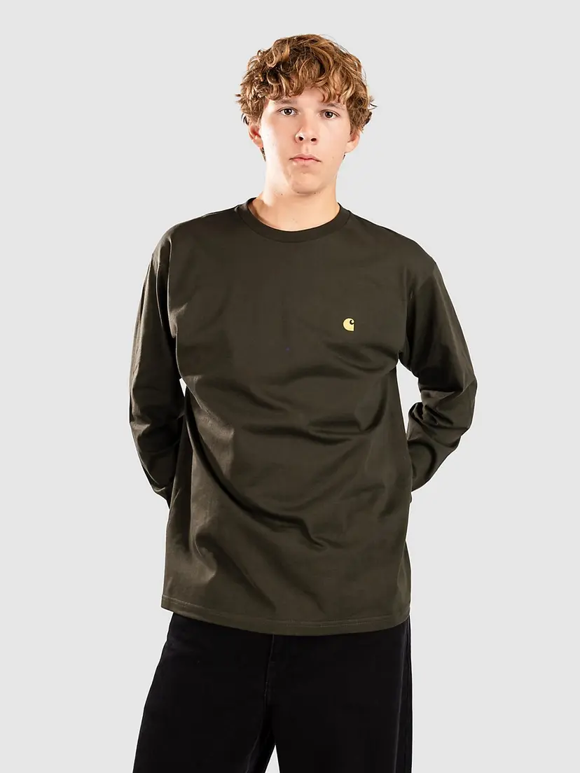 Carhartt Wip Carhartt WIP Chase Langermet T-skjorte grønn