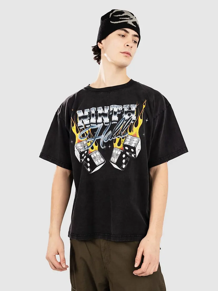 Ninth Hall Ninth Hall Desert Americana Boxy T-skjorte svart