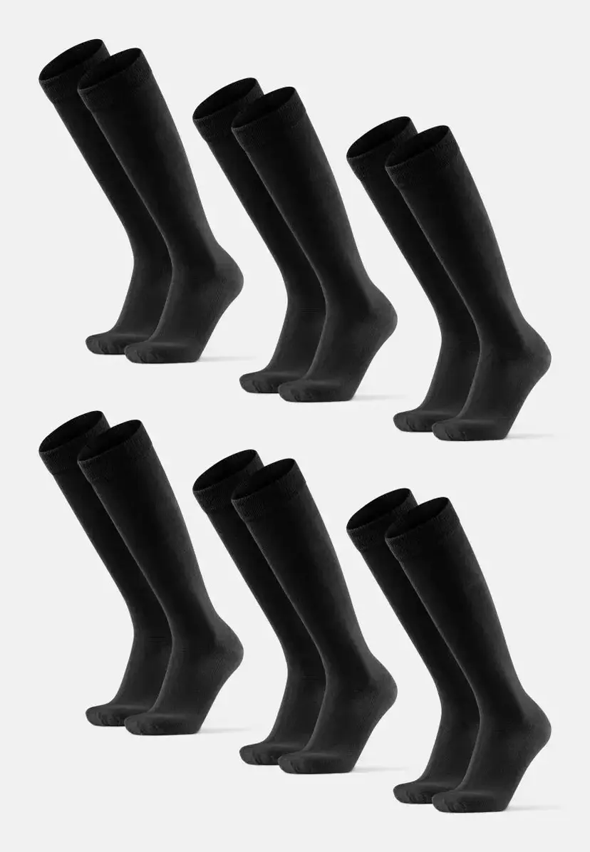 DANISH ENDURANCE DANISH ENDURANCE Bambu Knie-Høje Strømper, Sort, 35-38