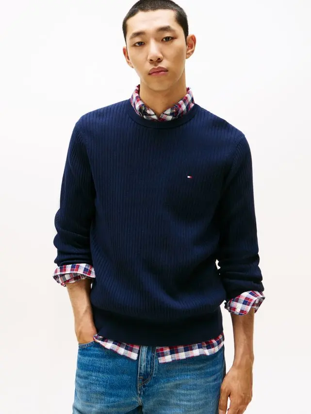 Tommy Hilfiger PIMA CTN CASH STRUCTURE CREW
