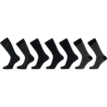 Dovre Dovre Strømper 7P Bamboo Viscose Socks Svart Str 40/45 Herre