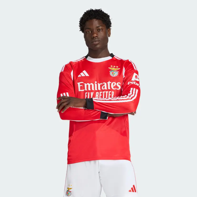 Adidas Benfica 25/26 Long Sleeve Home Jersey