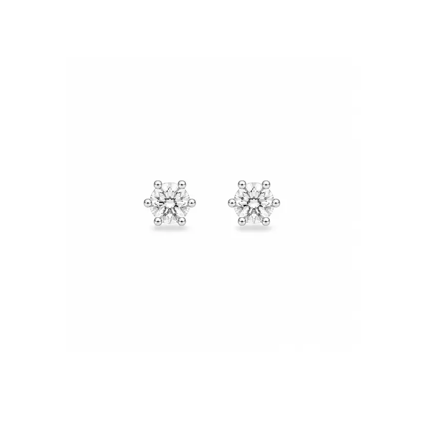 Scrouples Scrouples - Sølv ørestikker med klar sten, 2,5 mm - 112072s