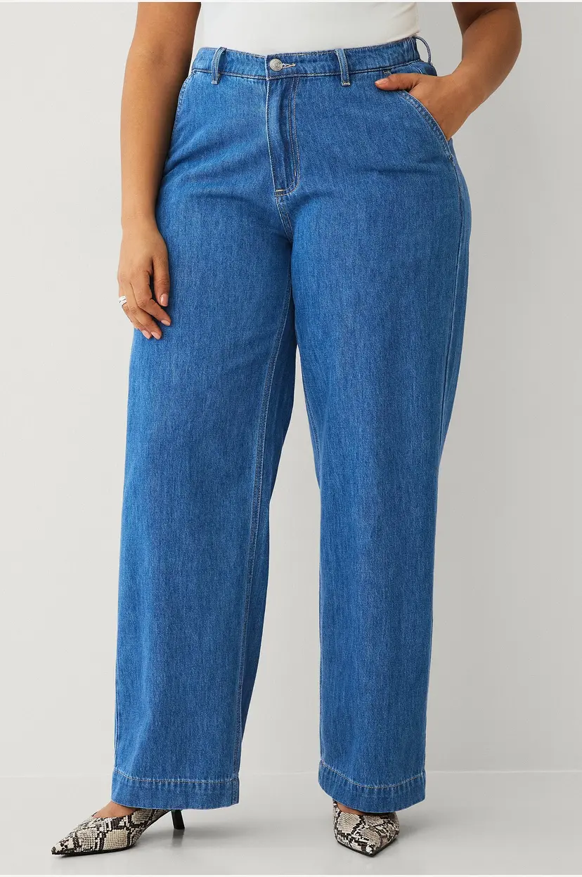 Ellos Plus collection Jeans med vid passform - Blå