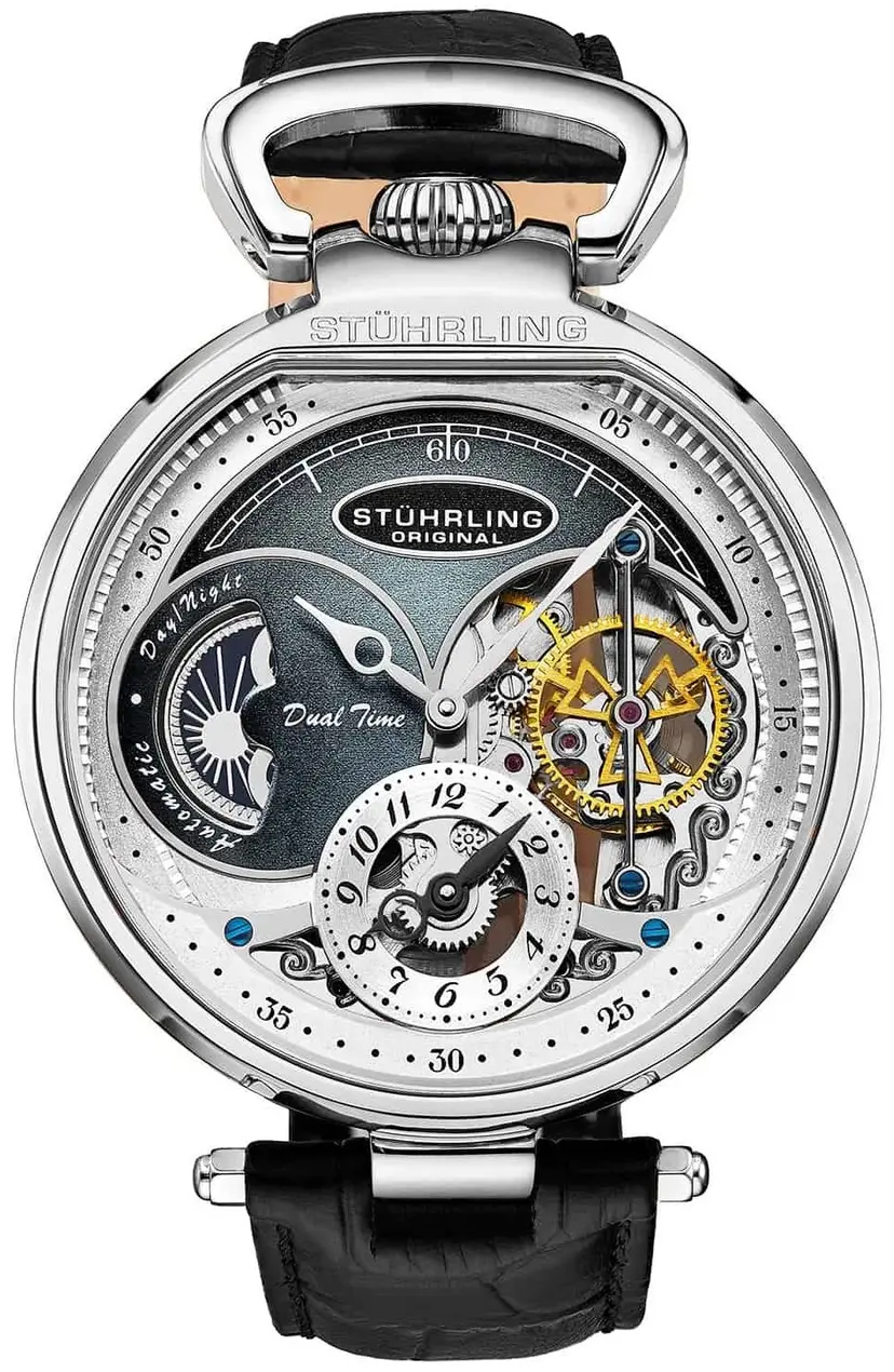 Stührling Original Stührling Original Herreklokke 4033.1 Legacy Modena Blå/Lær Ø46 mm