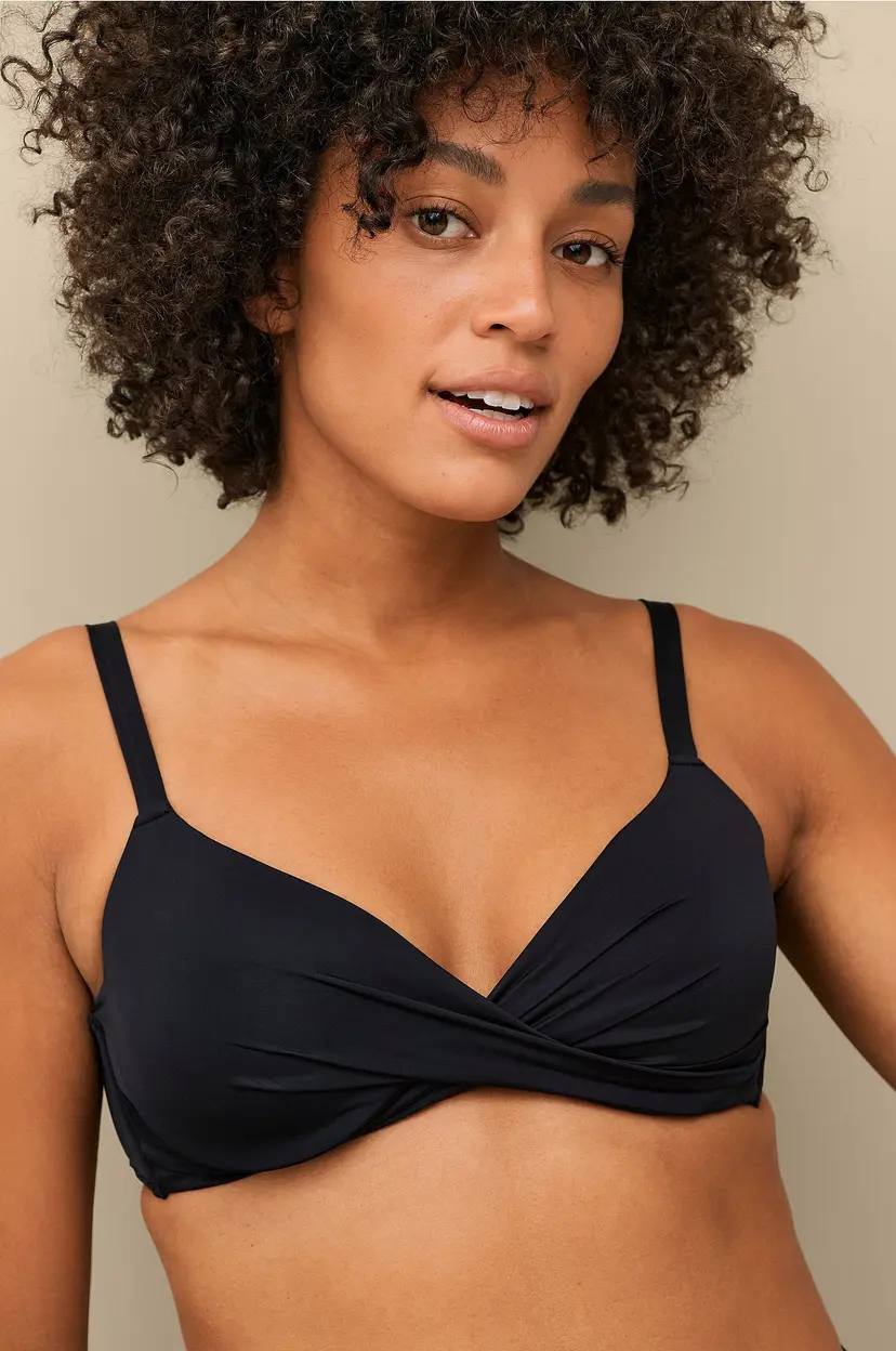 Ellos Collection Bikini-BH med drapering - Svart