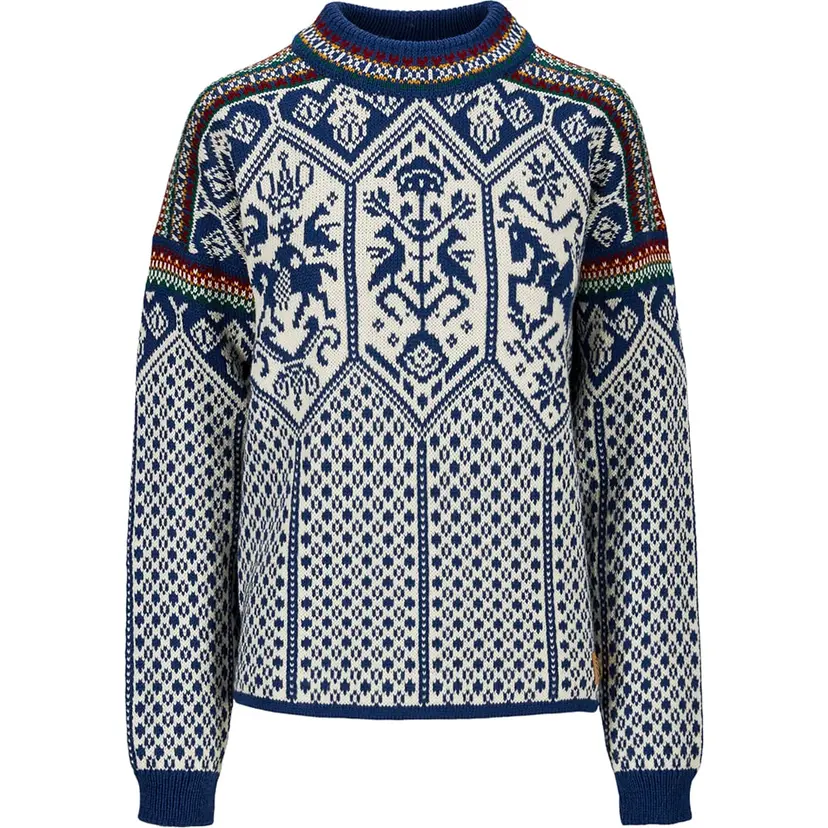 Dale of Norway Dale of Norway 1994 Fem Sweater Indigo Offwhite Mustard