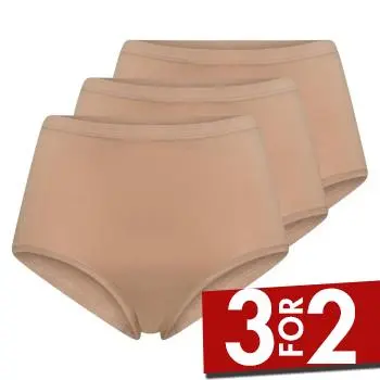 Decoy Decoy Truser 3P Bamboo Maxi Beige Medium Dame