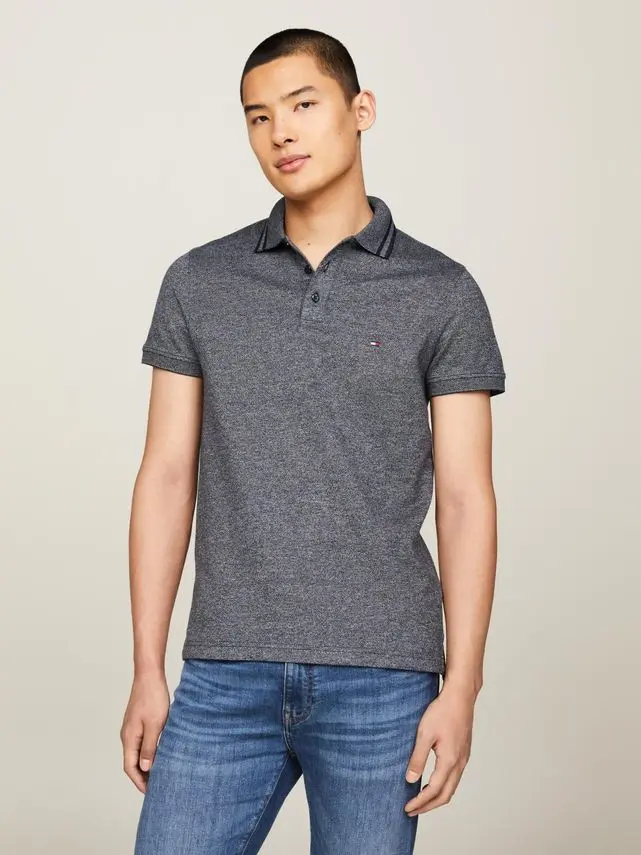 Tommy Hilfiger PRETWIST MOULINE SLIM FIT POLO