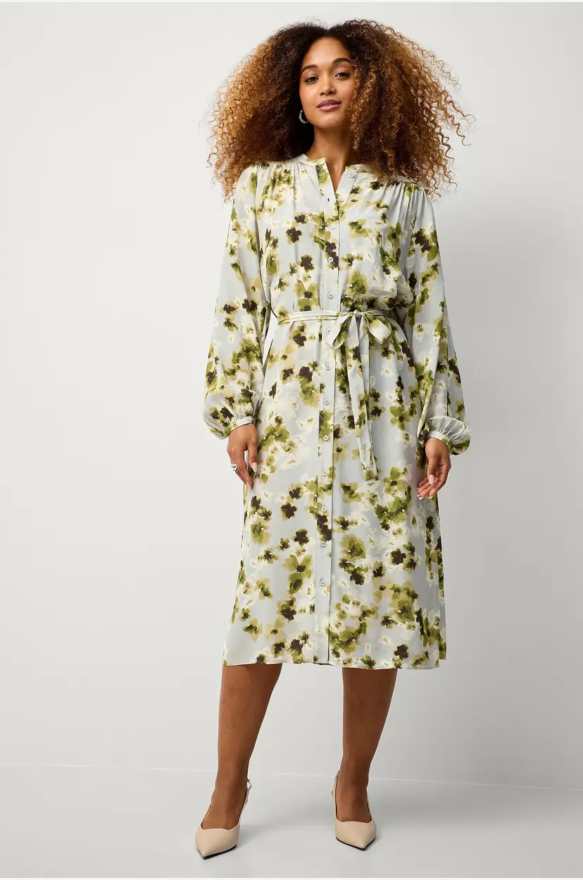 Second Female Skjortekjole Andra Shirt Dress - Blå