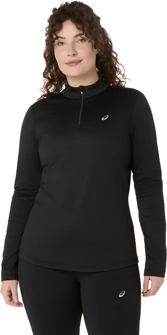 Asics Asics Women's Asics Core Long Sleeve 1/2 Zip Winter Top Performance Black