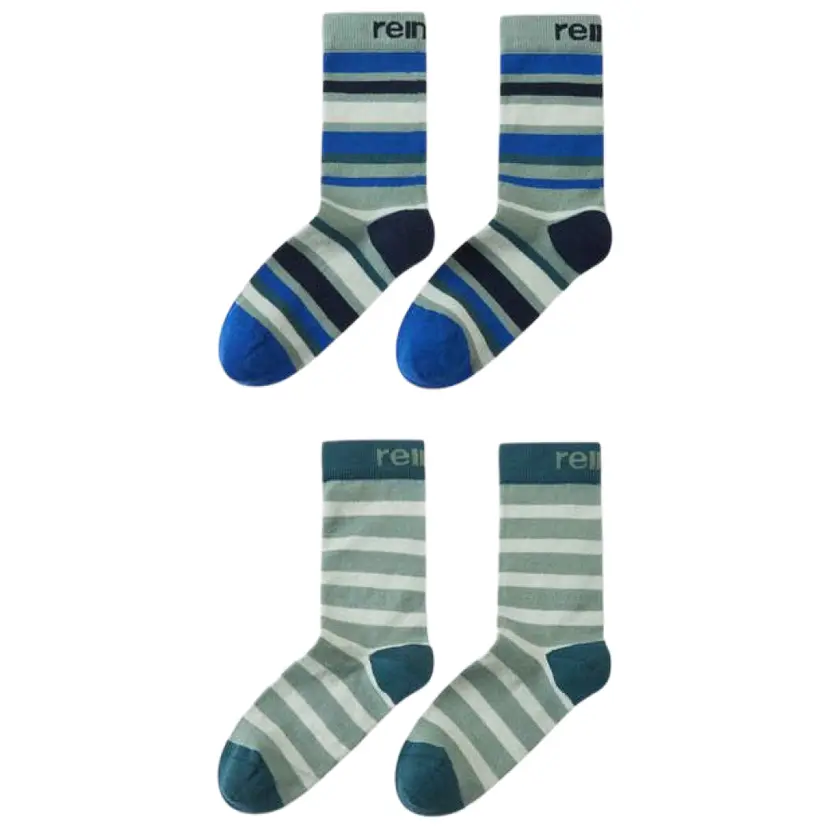 Reima Reima Parit Striped Socks Stone Green