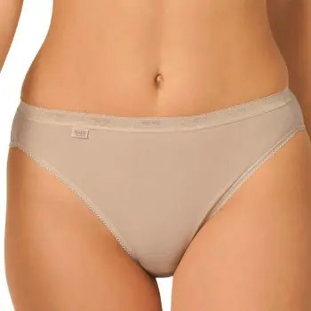 Sloggi Sloggi Truser 2P Basic Plus Tai Briefs Beige bomull 46 Dame