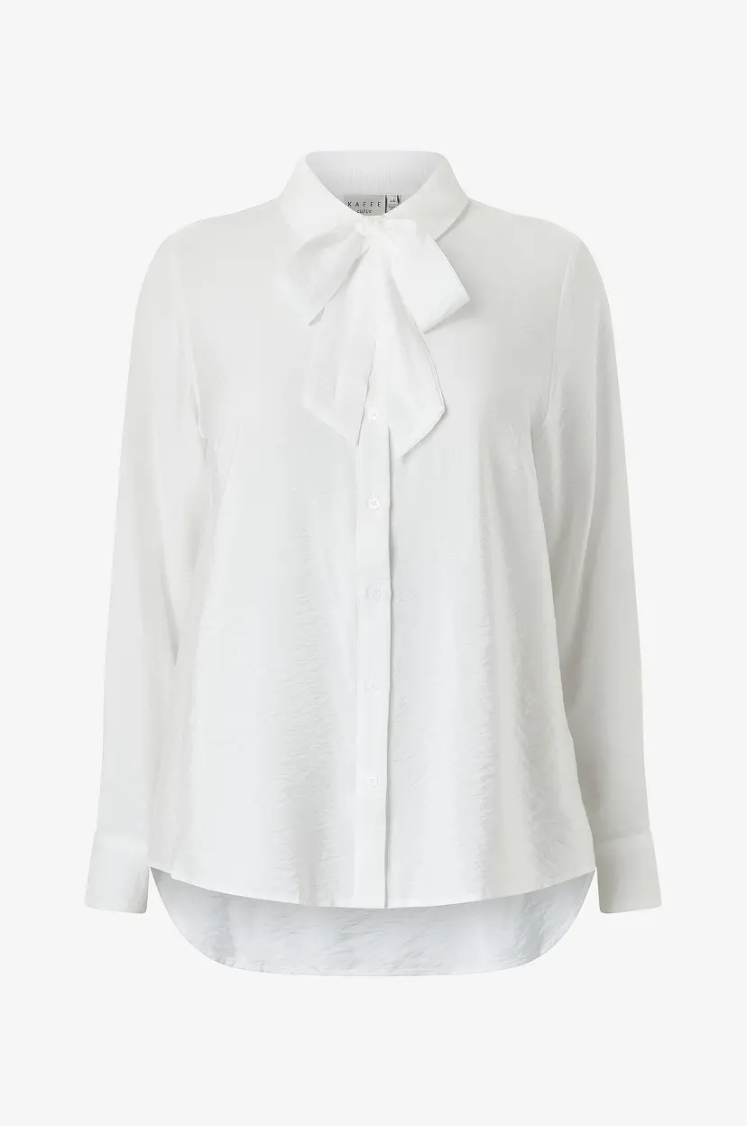 KAFFE Curve Skjorte KCgila Shirt - Hvit