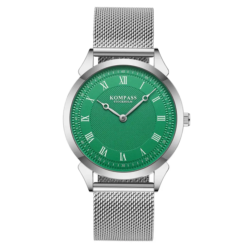Kompass Stockholm Kompass Élysée Green Silver Mesh