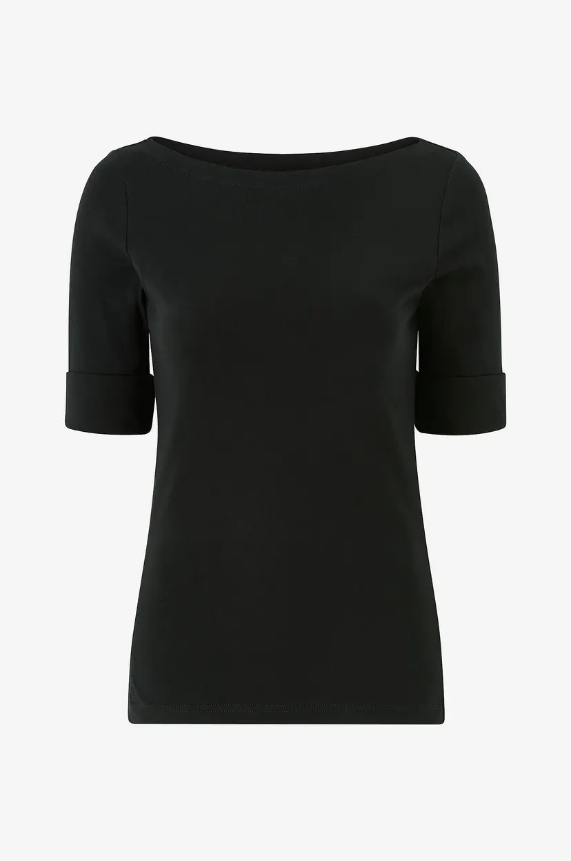 Lauren Ralph Lauren Topp Judy Elbow Sleeve Knit - Svart