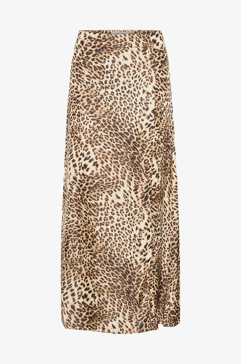 Gestuz Maxi skjørt gzLeelo P HW Skirt - Beige