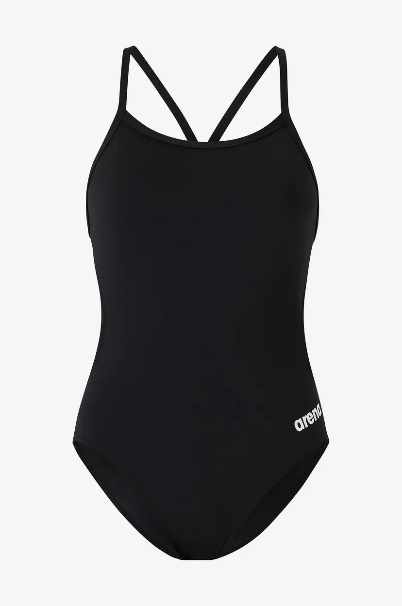 arena Badedrakt Women's Team Swimsuit Challenge Solid - Svart