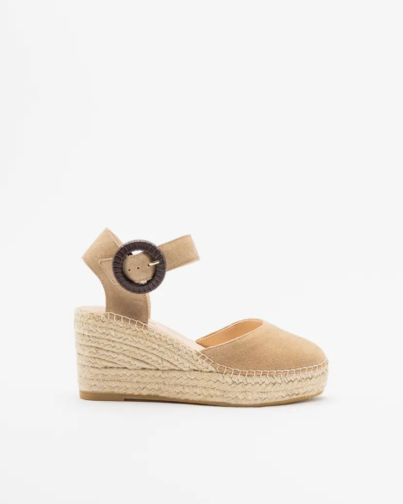 PROF PROF YUNE3 Taupe Wedge sandals