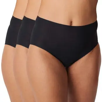 Chantelle Chantelle Truser 3P Soft Stretch Briefs Svart One Size Dame