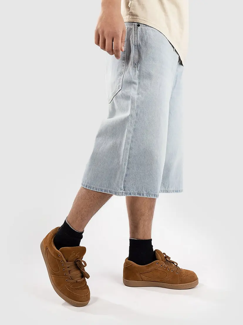 Empyre Empyre Ultra Wide Sk8 Denim Shorts blå
