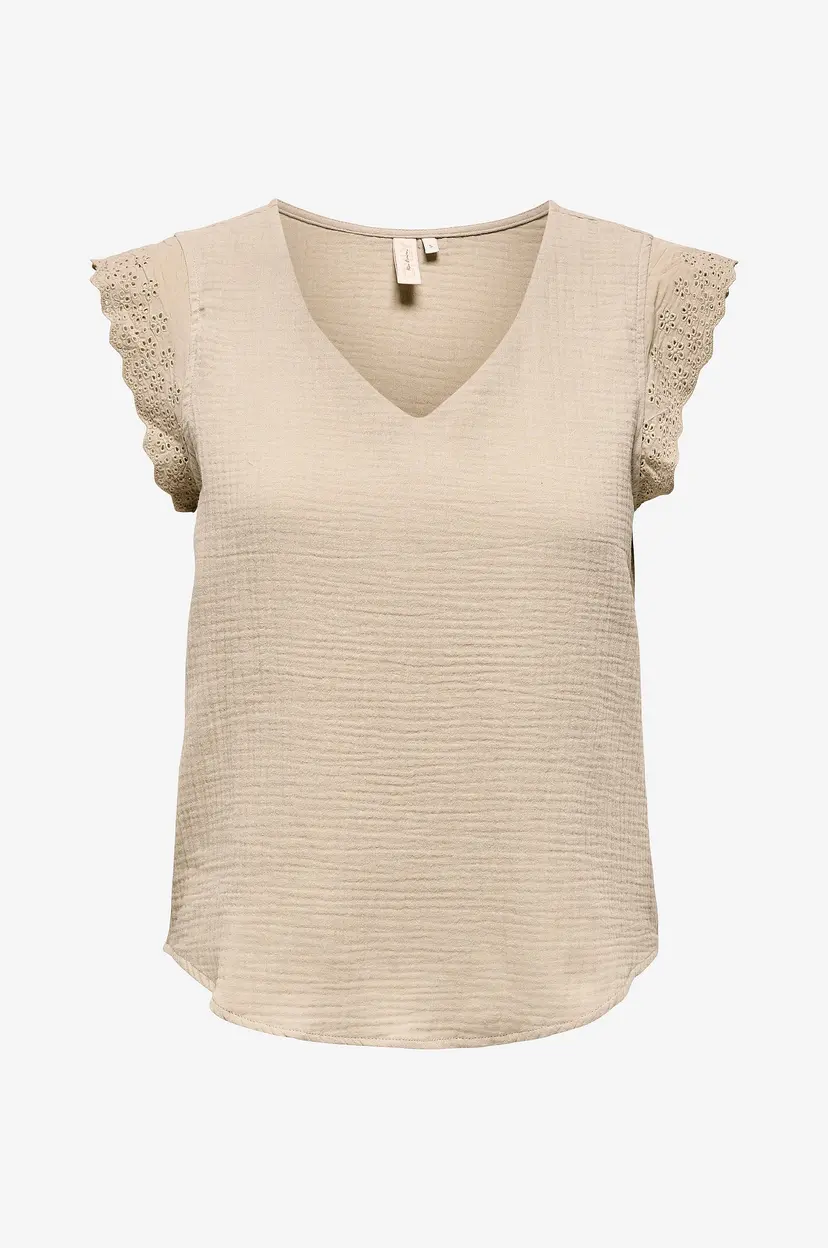 ONLY Bluse onlThyra SL Mix Top Noos Wvn - Beige