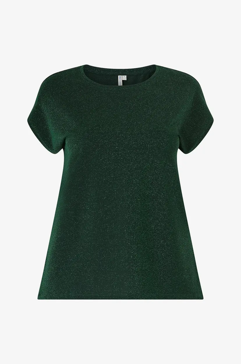 Only Carmakoma Topp carMoster Glitter - Grønn