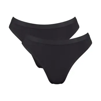 Sloggi Sloggi Truser 2P GO Sense High Leg Briefs Svart modal Large Dame