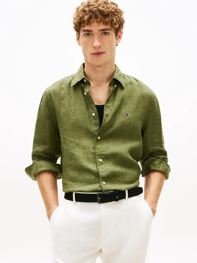 Tommy Hilfiger PIGMENT DYED LI SOLID RF SHIRT