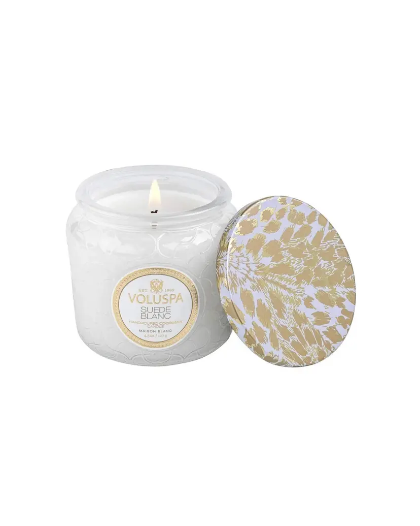 VOLUSPA Petite Jar Candle 127g - Suede Blanc