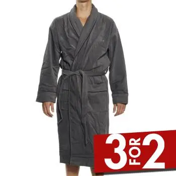 JBS of Denmark JBS Bath Robe Grå bomull 3XL Herre