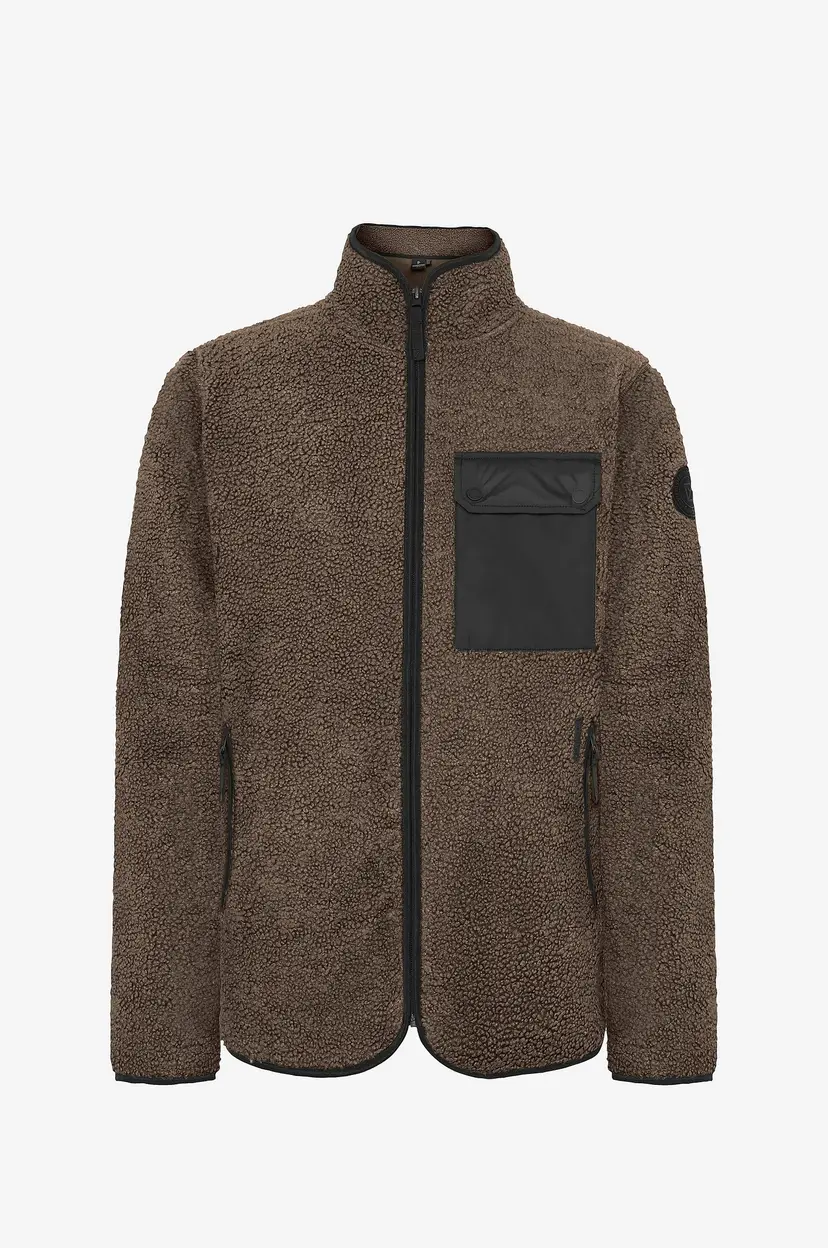 Didriksons Fleecejakke Peter Full-zip - Brun