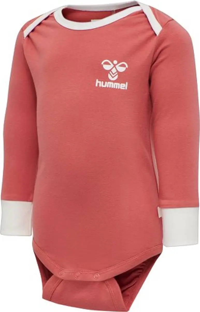 Hummel Rose Rød Hummel Maui Body L/S (56 / 1-2 mnd)