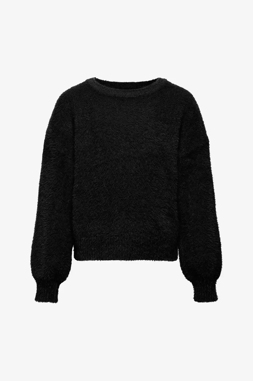 Kids Only Genser kogNewpiumo L/S Pullover CP Knt - Svart