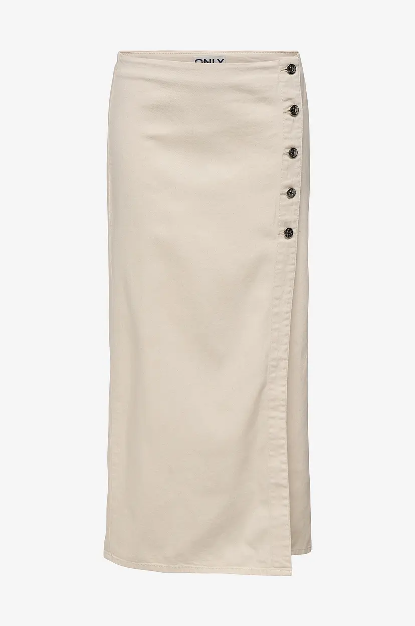 ONLY Skjørt onlSilla HW Long Slit Skirt Pnt - Beige