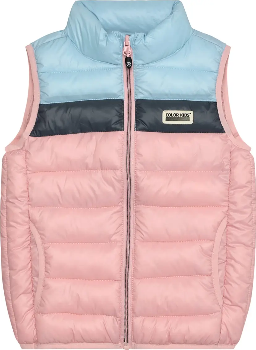 Color Kids Color Kids Kids' Waistcoat Quilted Colorblock Bridal Rose