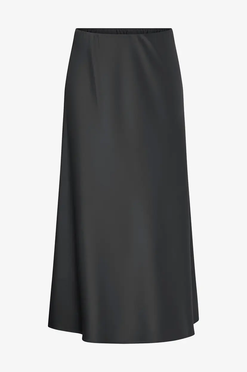 Vero Moda Curve Maxi skjørt vmcMerle Ankle Skirt Wvn GA CU - Svart