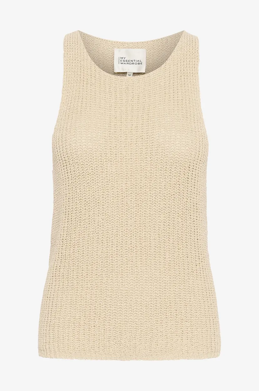 My Essential Wardrobe Singlet DivaMW Knit Top - Beige