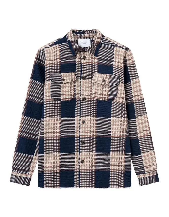 Les Deux Jesse Check Hybrid Shirt 2.0