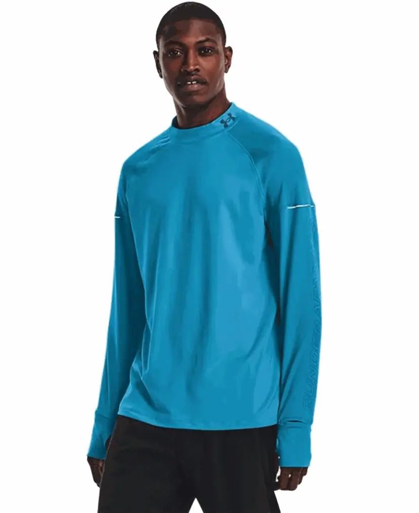 Under Armour Under Armour OutRun the Cold LS Capri / Petrol Blue / Reflective