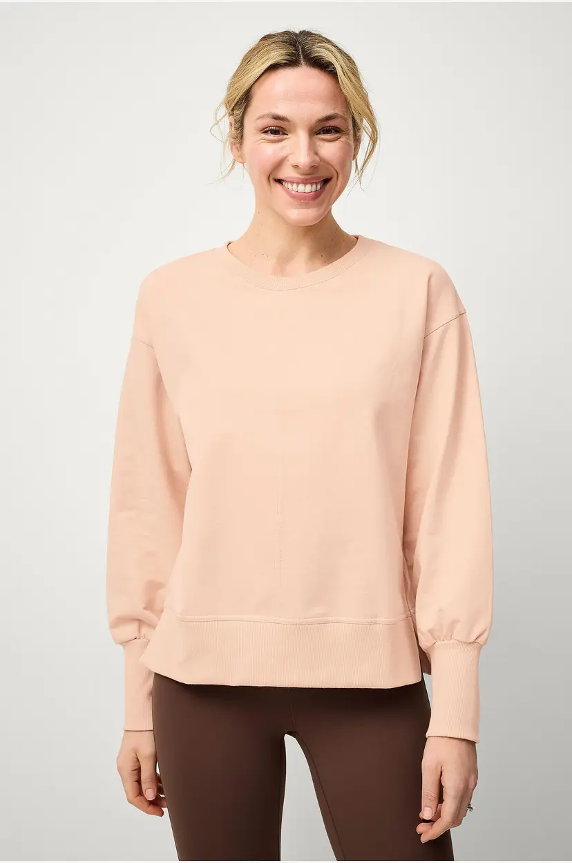 Ellos STUDIO Collegegenser Sweat Crewneck Soft - Rosa