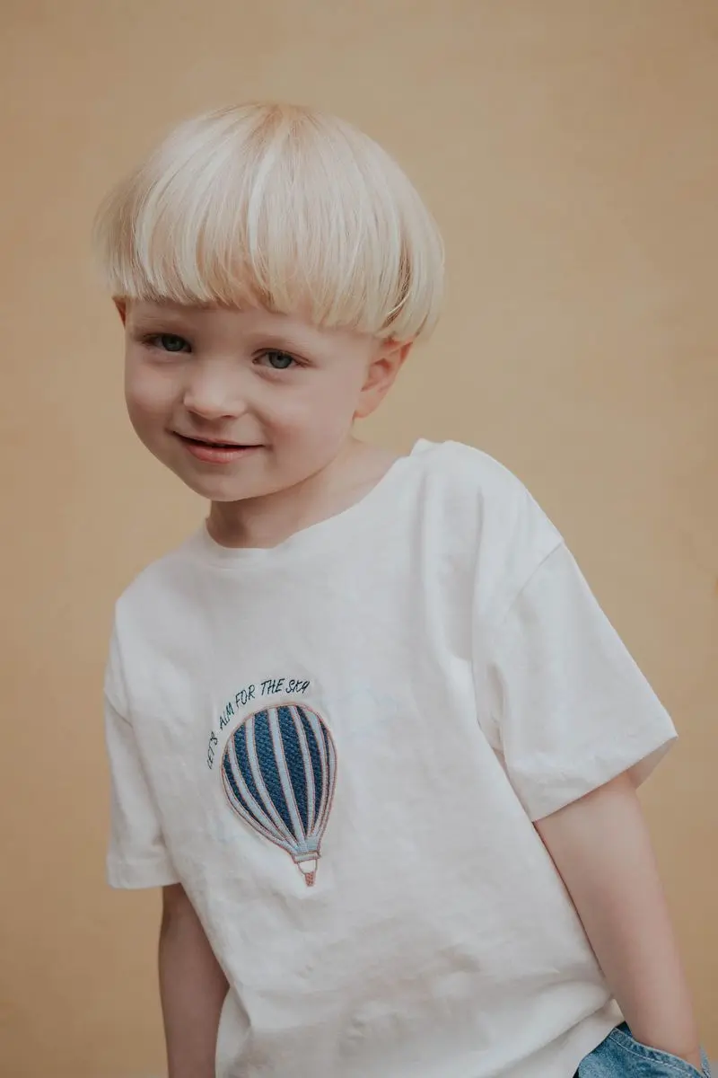 Fliink Fliink Sommer Balloon T-Shirt Cloud Dancer (98 /3 år)